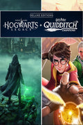 Lote de Ediciones Deluxe de Hogwarts Legacy + Harry Potter: Campeones de quidditch